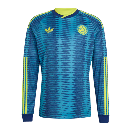 Colombia National Team adidas 2026 Away Replica Long Sleeve Jersey - Turquoise