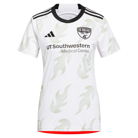 FC Dallas adidas Women's 2023 Burn Baby Burn Replica Jersey - White