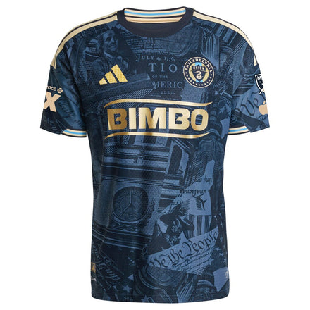 Cavan Sullivan Philadelphia Union adidas 2026 1776 Kit On-Field Authentic Patch Jersey - Navy