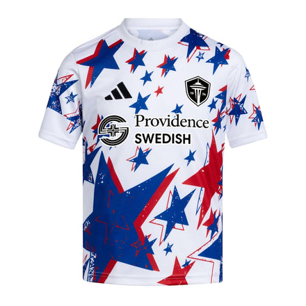 Seattle Sounders FC adidas Youth 2026 Americana Pre-Match Jersey - White