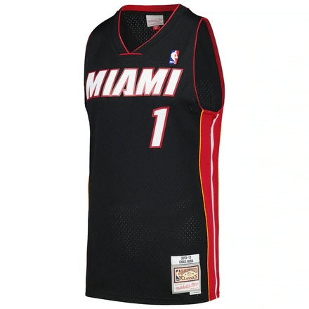 Chris Bosh Miami Heat Mitchell & Ness 2012/13 Hardwood Classics Swingman Jersey - Black