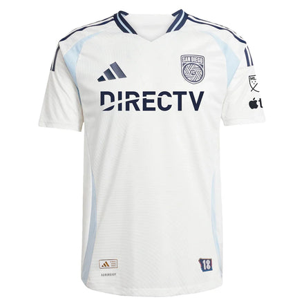 San Diego FC adidas 2025 Woven Into One Authentic Custom Jersey - White