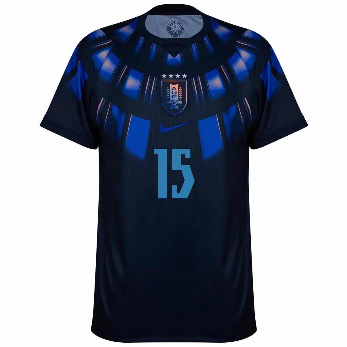Uruguay Away Fan Jersey F. Valverde 15 Shirt 2026-2027 (Fan Style Printing)