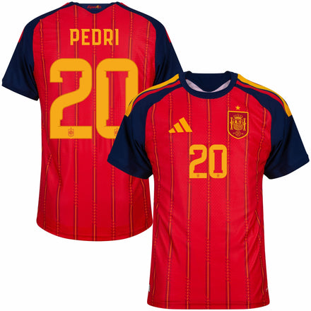 Spain Home Pedri 20 Fan Jersey Shirt 2026 World Cup