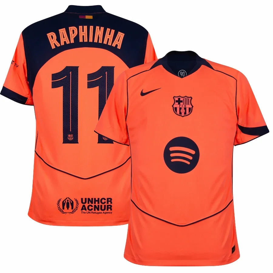 Barcelona Third Raphinha 11 Fan Jersey 2025/26