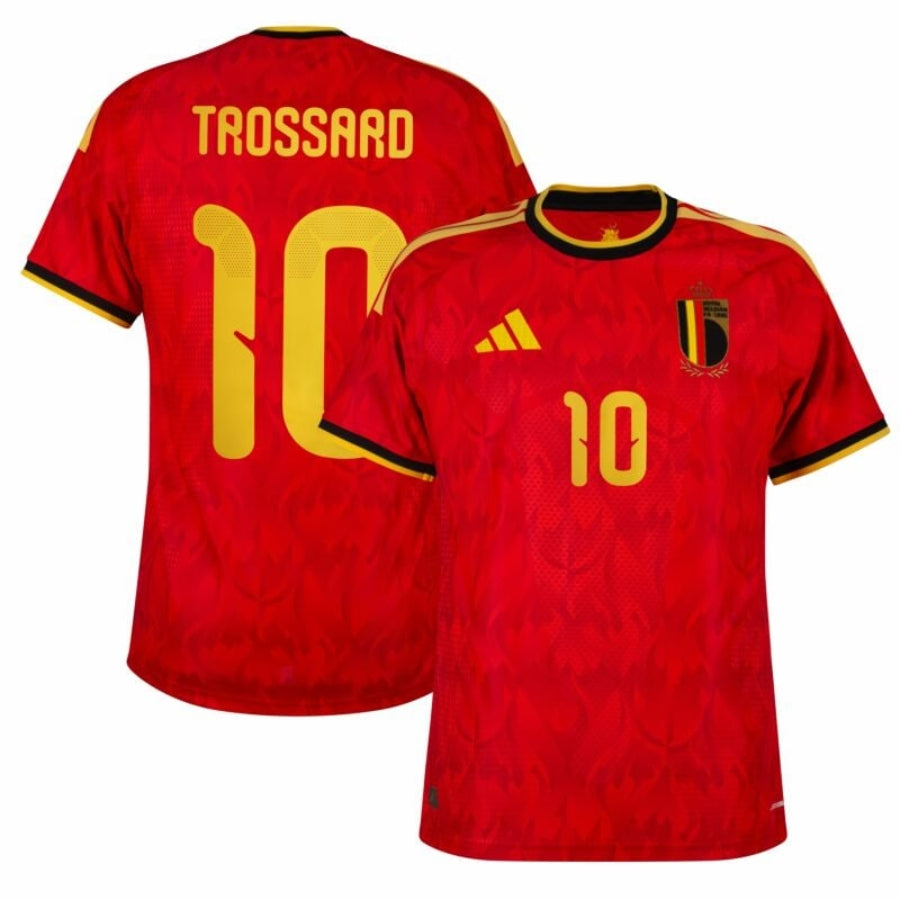 Belgium Home Trossard 10 Fan Jersey Shirt 2026 World Cup