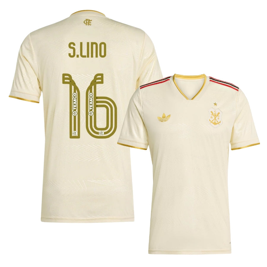Flamengo Third Samuel Lino 16 Fan Jersey 2025/26 Official Printing