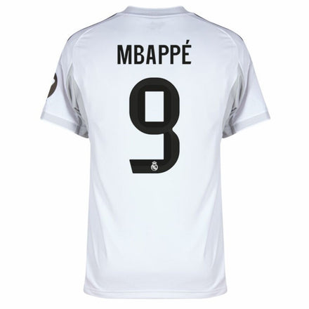 Real Madrid Mbappé 9 Home Fan Jersey 2025/26 Patch Club World Cup