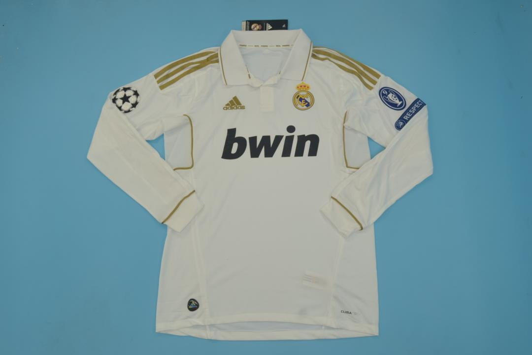 Real Madrid 11/12 I home Jersey - Long Sleeve Retro Version