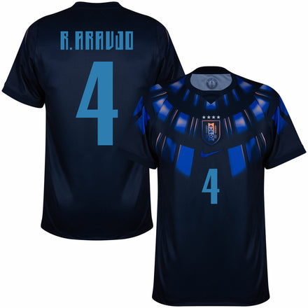 Uruguay Away R. Araujo 4 Fan Jersey Shirt 2026-2027 (Fan Style Printing)