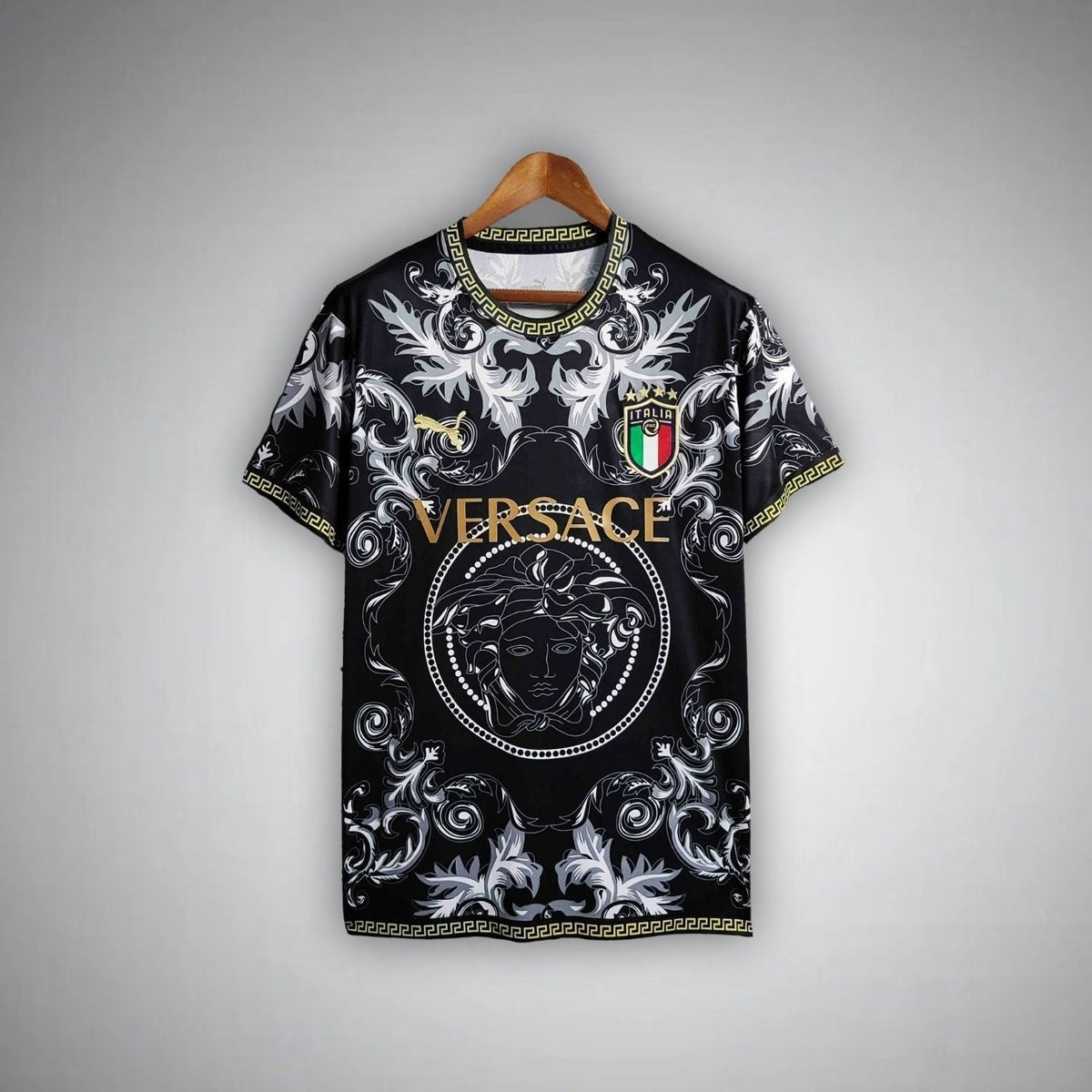 Italy National Team Versace Concept Jersey - Black - photo 1