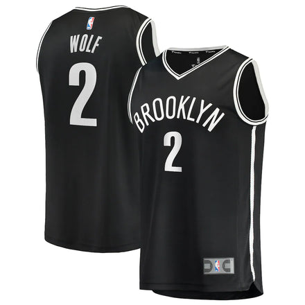 Daniel Wolf Brooklyn Nets Fanatics Fast Break Jersey - Black - Icon Edition