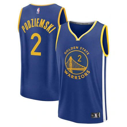 Brandin Podziemski Golden State Warriors Fanatics Fast Break Player Jersey - Icon Edition - Royal