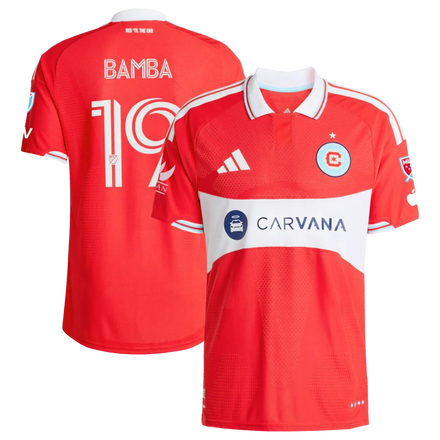 Jonathan Bamba Chicago Fire 2026 Forever Red On-Field Patch Jersey - Red