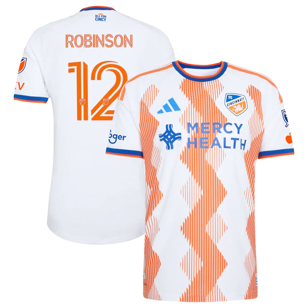 Miles Robinson FC Cincinnati 2026 The Seven Hills Kit On-Field Patch Jersey - White