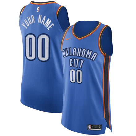 Oklahoma City Thunder Custom Jersey Blue - Icon Edition