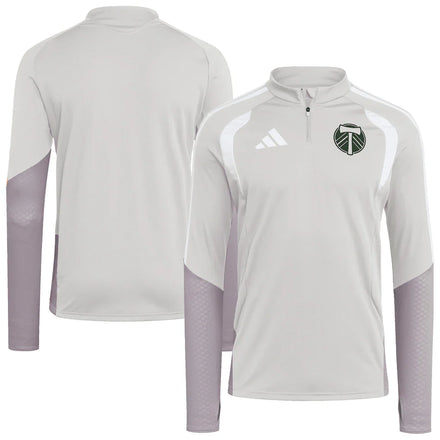 Portland Timbers 2026 Tiro Competition Quarter-Zip Training Top - Silver