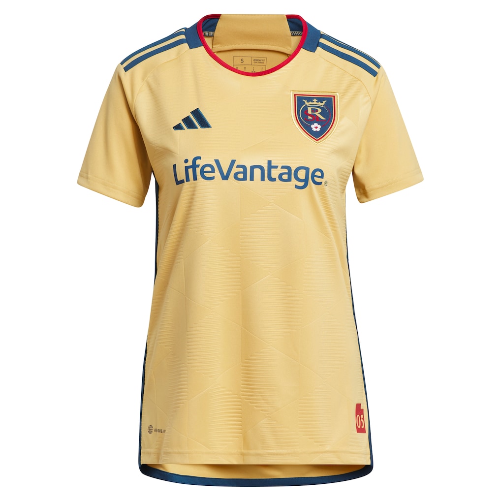 Real Salt Lake adidas Women's 2023 The Beehive State Kit Replica Custom Jersey - Gold