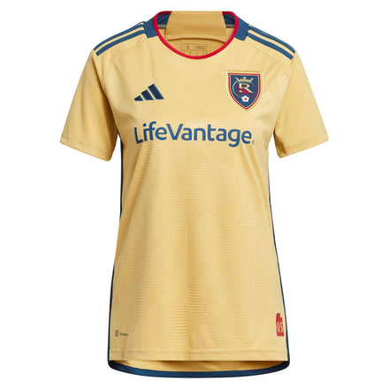 Real Salt Lake adidas Women's 2023 The Beehive State Kit Replica Custom Jersey - Gold