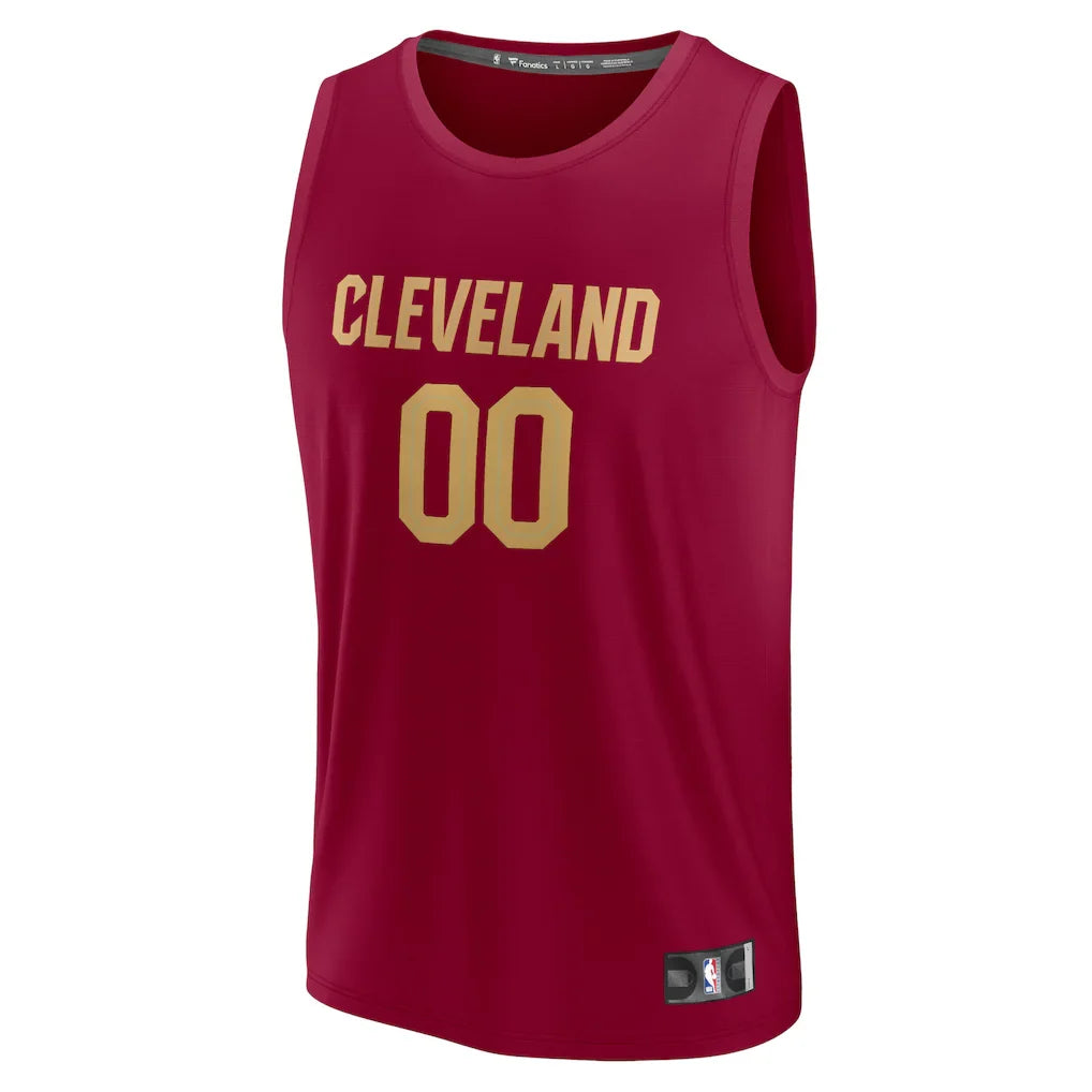 Cleveland Cavaliers Fanatics Fast Break Custom Jersey - Wine - Icon Edition