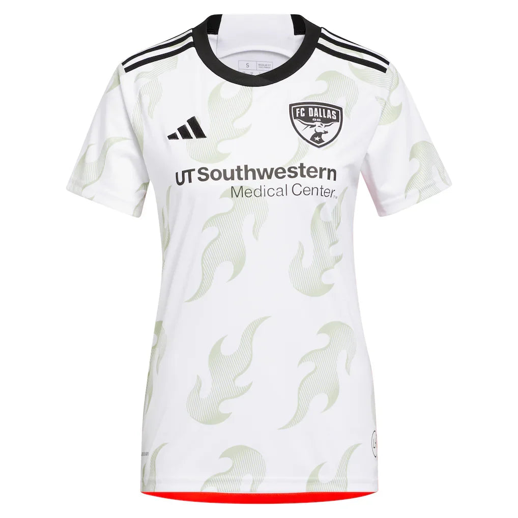 FC Dallas adidas Women's 2023 Burn Baby Burn Replica Jersey - White