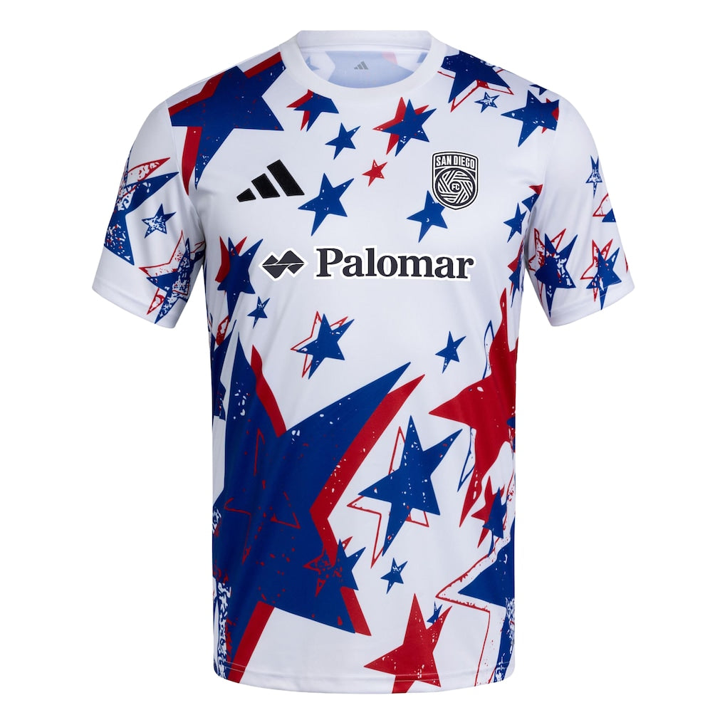 San Diego FC adidas 2026 Americana Pre-Match Jersey - White