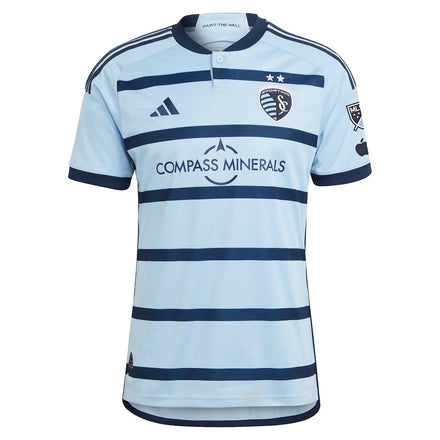 Erik Thommy Sporting Kansas City adidas 2024 Hoops 4.0 Authentic Player Jersey – Light Blue