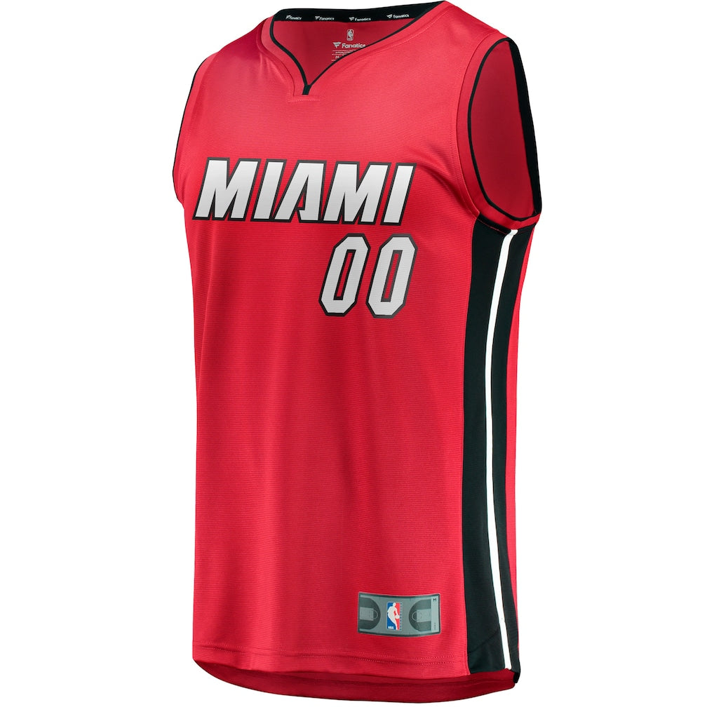 Miami Heat Fanatics Fast Break Custom Jersey - Red - Statement Edition