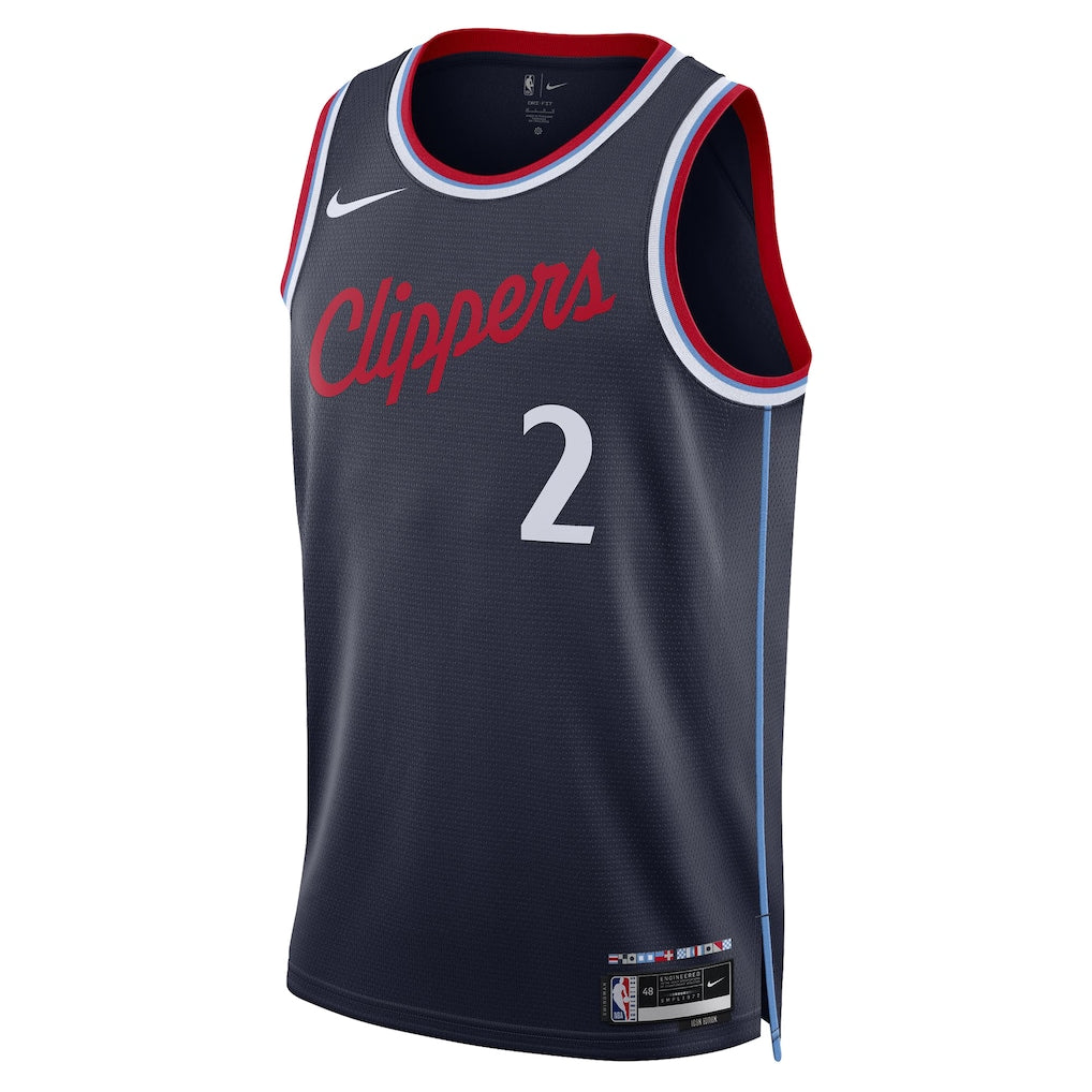 Kawhi Leonard LA Clippers Nike Unisex 2024/25 Swingman Jersey - Navy - Icon Edition