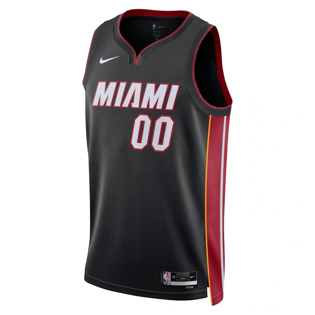 Miami Heat Nike Unisex Swingman Custom Jersey Black - Icon Edition