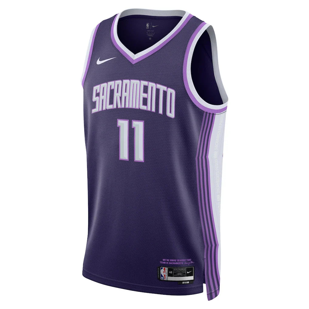 Domantas Sabonis Sacramento Kings Nike Unisex 2025/26 Swingman Jersey - Purple - City Edition