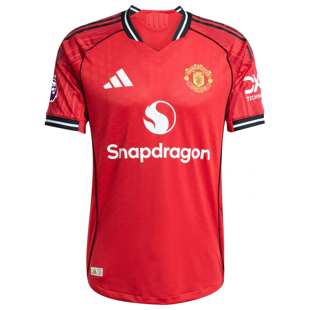 Manchester United adidas Home 2025/26 Custom Authentic Jersey - Red