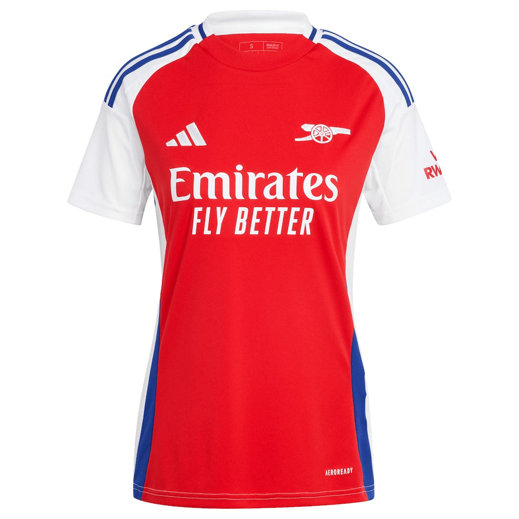 Declan Rice Arsenal adidas Women's 2024/25 Home Replica Player Jersey – Red