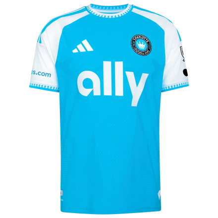 Tim Ream Charlotte FC adidas 2026 Carolina Kit: Crowns Up On-Field Authentic Patch Jersey - Blue