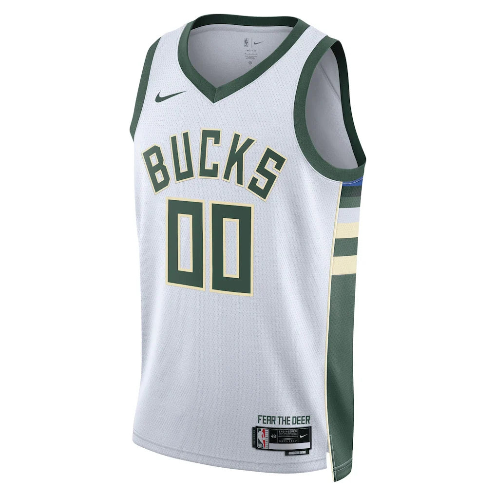 Milwaukee Bucks Nike Unisex Swingman Custom Jersey White - Association Edition