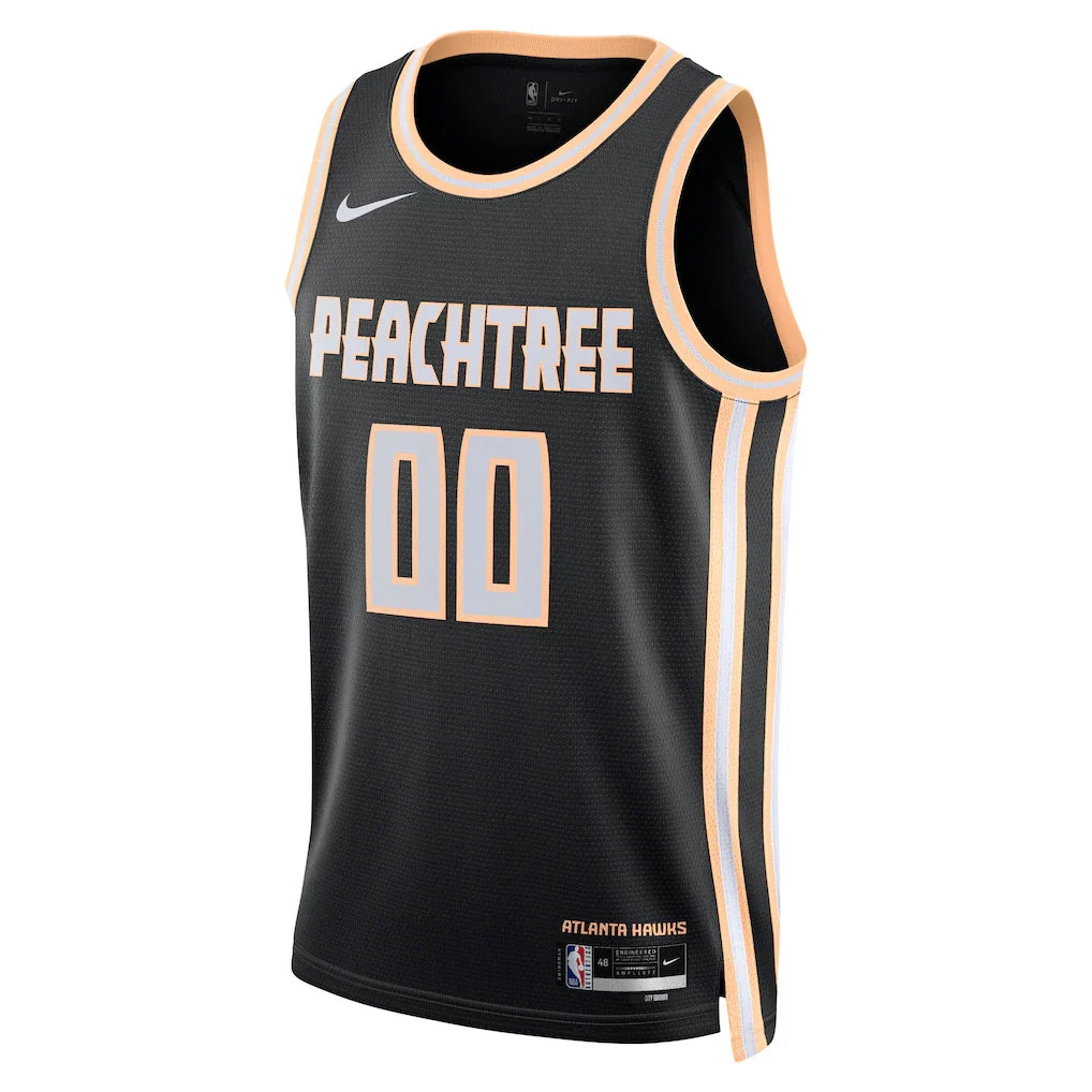 Atlanta Hawks Nike Unisex 2025/26 City Edition Swingman Custom Jersey - Black