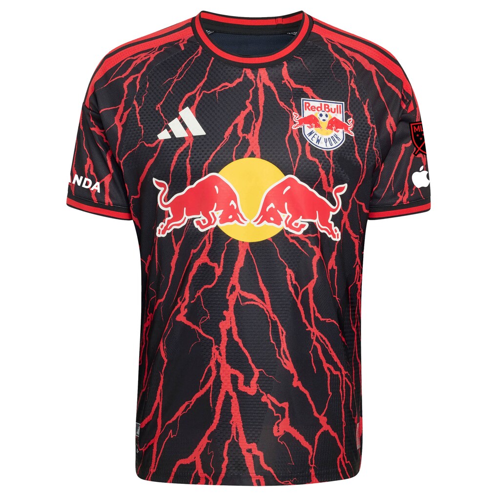 New York Red Bulls adidas 2026 The Rooted Kit On-Field Authentic Patch Custom Jersey - Black