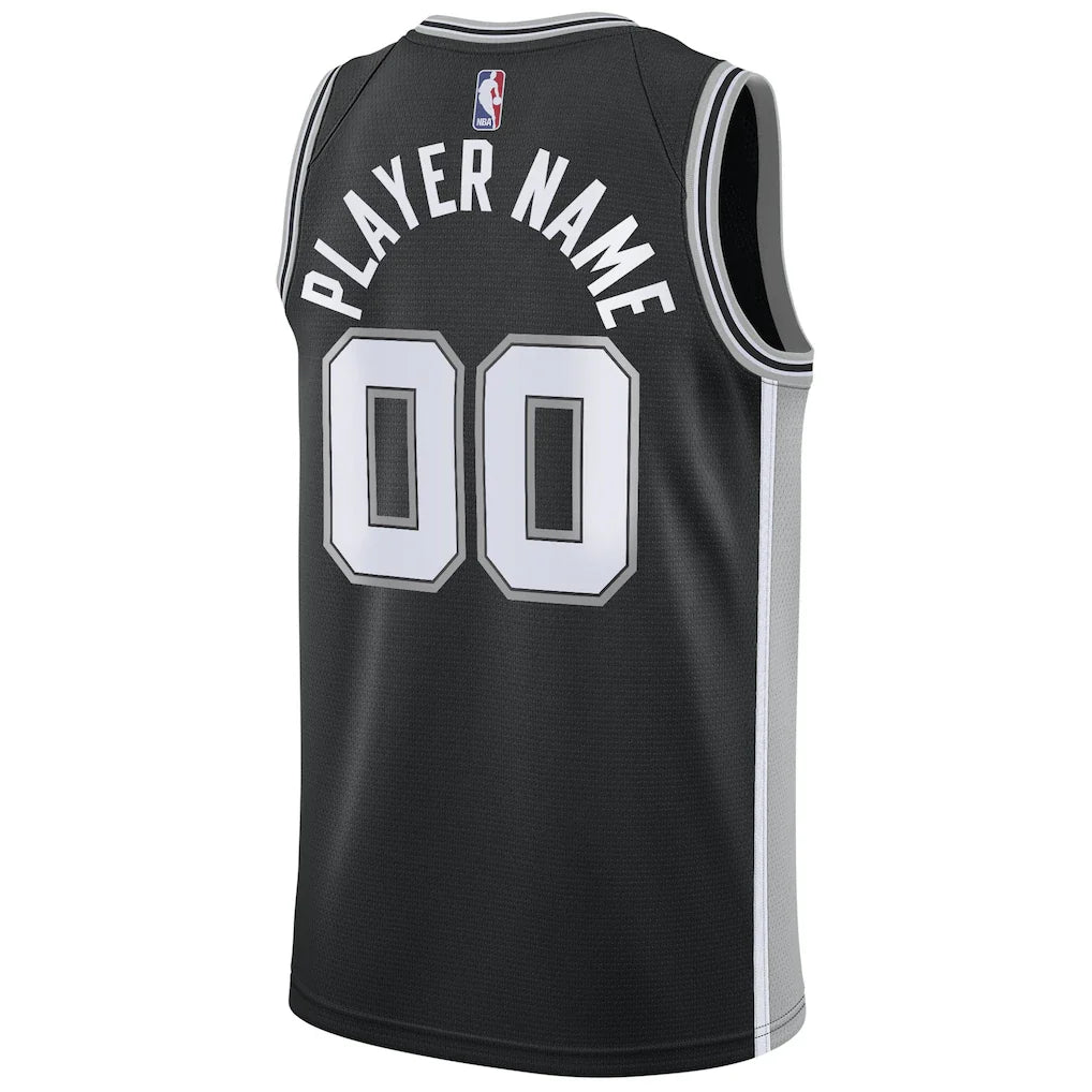 San Antonio Spurs Nike Swingman Custom Jersey Black - Icon Edition