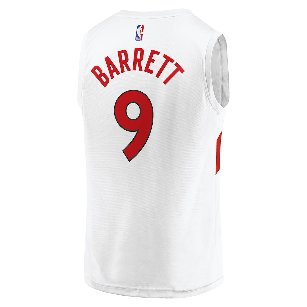 RJ Barrett Toronto Raptors Fanatics Fast Break Player Jersey - Association Edition - White