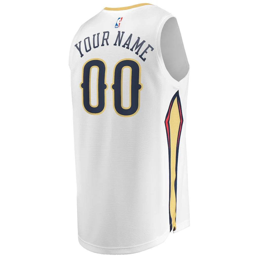 New Orleans Pelicans Fanatics Unisex Custom Fast Break Jersey - Association Edition - White