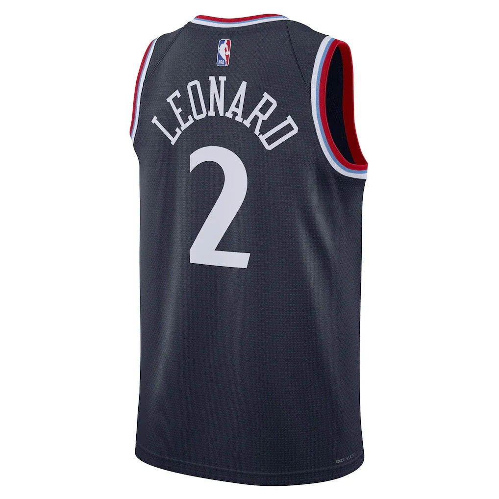 Kawhi Leonard LA Clippers Nike Unisex 2024/25 Swingman Jersey - Navy - Icon Edition