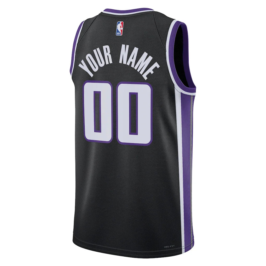Sacramento Kings Nike Unisex Swingman Custom Jersey - Icon Edition - Black