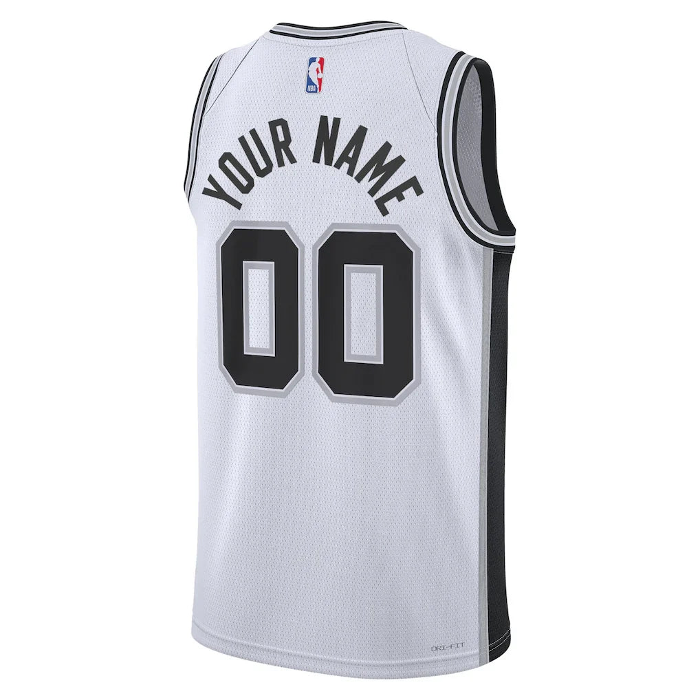 San Antonio Spurs Nike Unisex Swingman Custom Jersey White - Association Edition