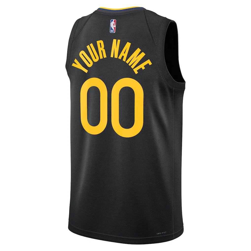 Golden State Warriors Jordan Brand Unisex 2024/25 Custom Swingman Jersey - Statement Edition - Black