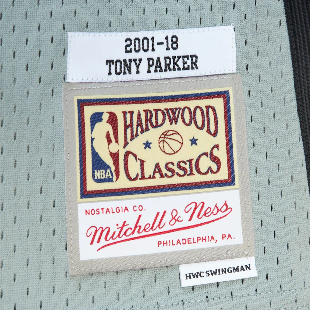 Tony Parker San Antonio Spurs Mitchell & Ness Unisex Hall of Fame Class of 2023 Throwback Swingman Jersey - Gray