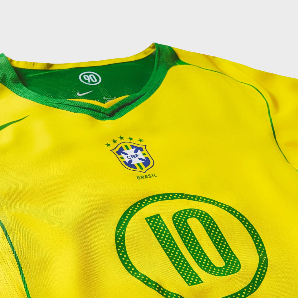 Jersey National Team Brazilian 2004 I Fan Reedição Total 90 RONALDINHO 10
